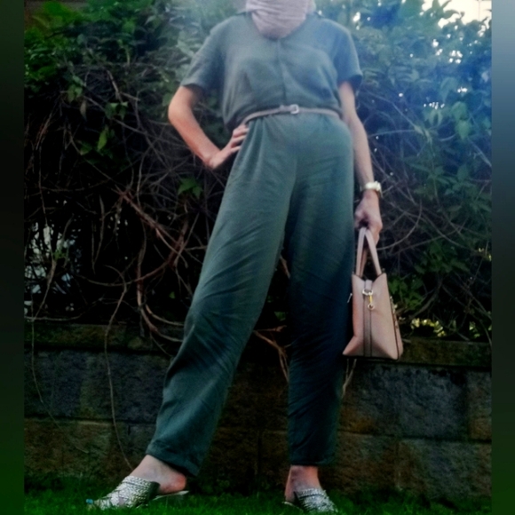 Vero moda green jumpsuit - Picture 1 of 2